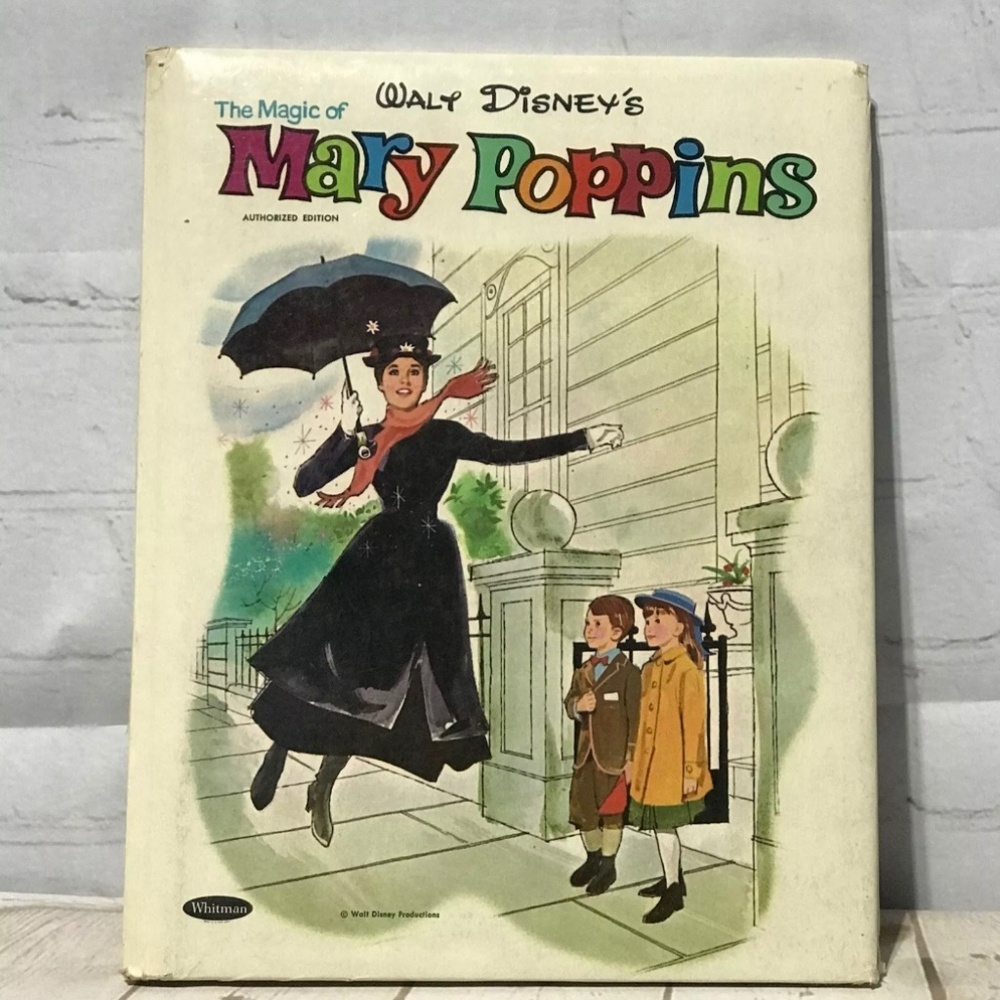 Vintage The Magic Of Mary Poppins 1964 Pillow Book Whitman Disney